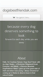 Mobile Screenshot of dogsbestfriendak.com